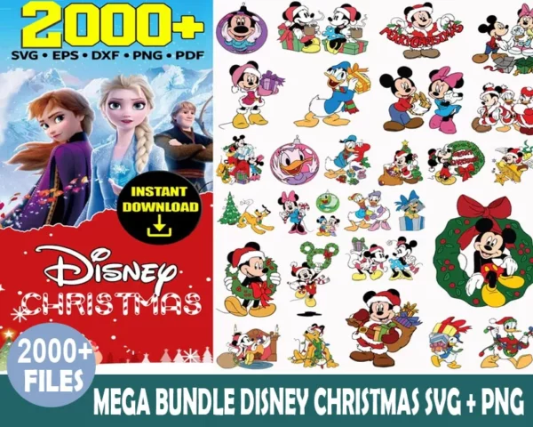 2000+ Disney Christmas Svg Mega Bunlde 0