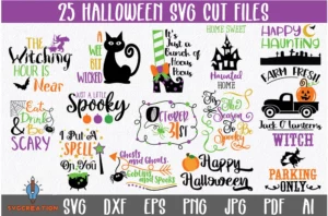25 Halloween Svg Bundle, Witch Svg 0