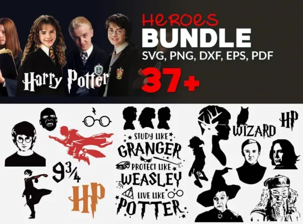 37+ Harry Heroes Bundle, Harry Potter Svg 0
