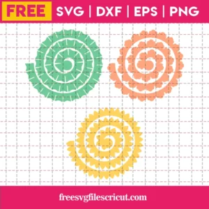 3D Flowers – Free Svg Invert