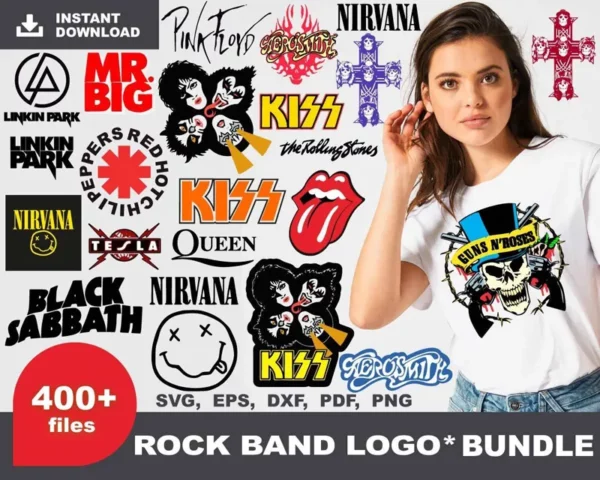 400+ Rock Brand Logo Svg, Rock Band Svg 0