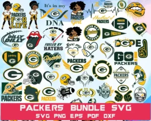50 Green Bay Packers Svg Bundle, Nfl Svg, Football Svg 0