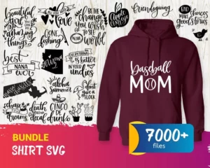 7000+ Bundle Mom Quotes Shirt, Baseball Mom Svg 0