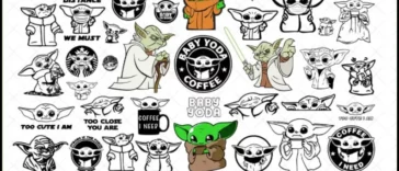 76 Baby Yoda Star Wars Svg Bundle 0