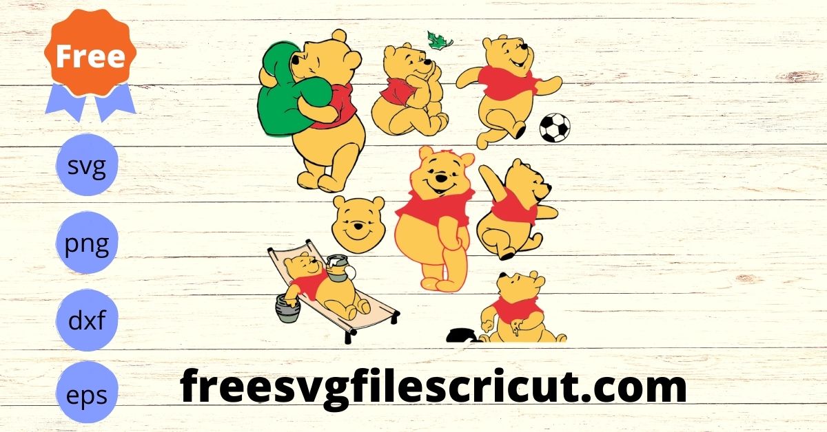 Pool Bear Winnie The Pool Free Svg - free svg files for cricut