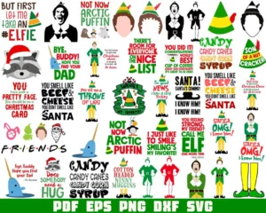 Buddy The Elf Svg Bundle, Christmas Bundle Svg 0