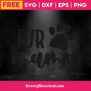 Free Fur Mama Svg Invert