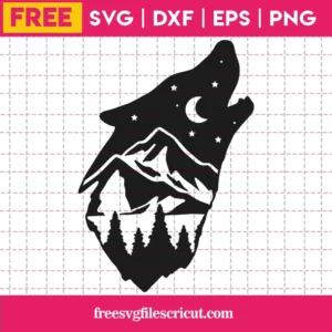 Free Howling Wolf Svg