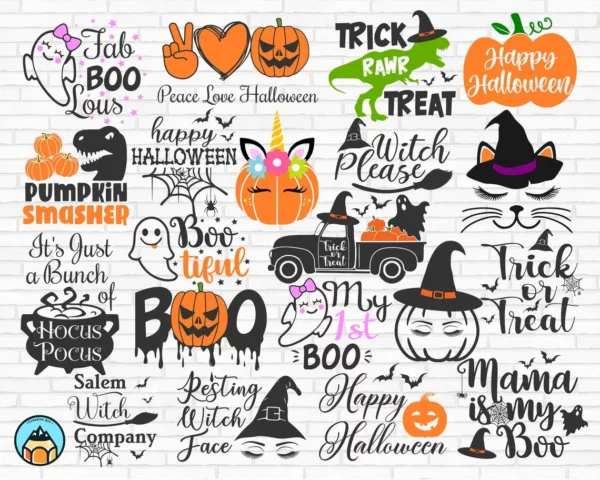 Halloween Svg Bundle, Ghost Svg, Boo Svg, Trick Or Treat Svg 0
