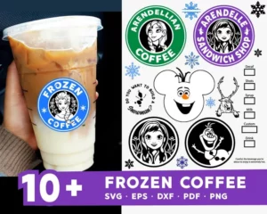 10+ Frozen Coffee Logos Svg, Trending Svg, Coffee Logos Svg 0