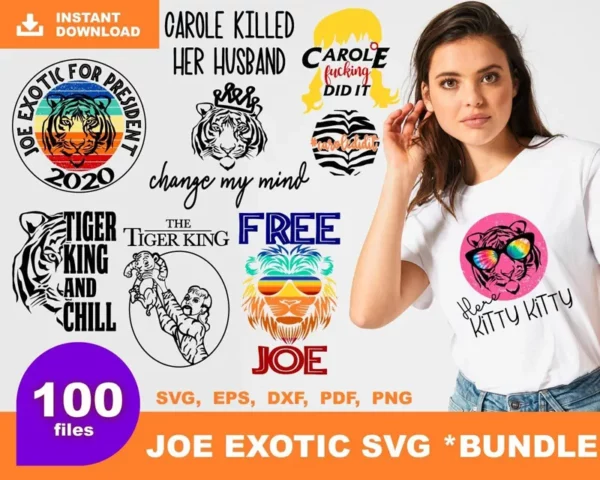 100 Joe Exotic Bundle Svg, Joe Exotic Svg 0