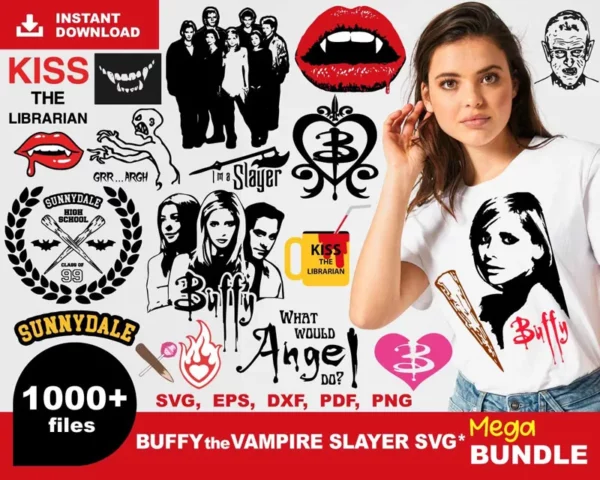 1000+ Buffy Vampire Slayer Svg, Buffy Bundle Svg 0