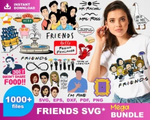 1000+ Friends Svg Bundle, Trending Svg, Friends Tv Show 0