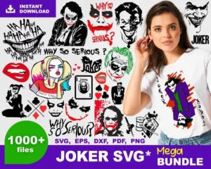 1000+ Joker Mega Bundle, Joker Svg, Movie Svg 0