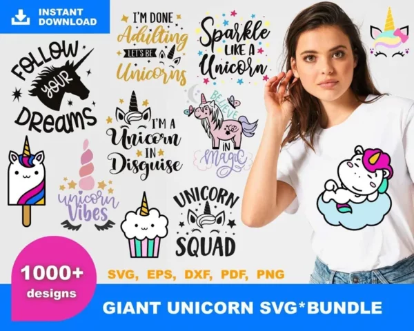 1000+ Unicorn Bundle Svg, Giant Unicorn Svg 0