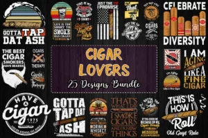 25 Cigar Lovers Bundle Svg, Cigar Svg, Cigar Lovers Svg 0