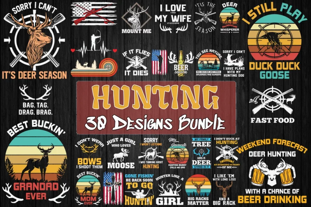 30 Hunting Bundle Svg - free svg files for cricut