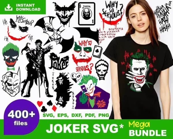 400+ Joker Bundle Svg, Joker Face Svg, Movie Svg 0