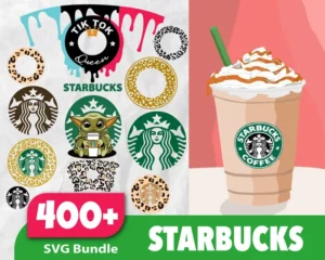400+ Starbucks Full Wrap Bundle Svg, Trending Svg, Starbucks Svg 0