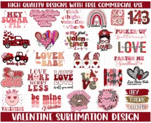 Valentine Sublimation Design Png, Valentine Png, Valentine Quote Png 0