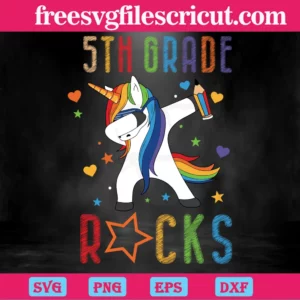 5Th Grade Rock, 100Th Days, Back To School, Students, Teachers Invert