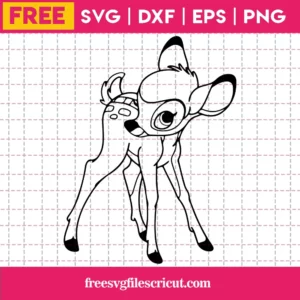 Bambi Svg Free, Disney Svg, Deer Svg, Digital Download, Silhouette Cameo