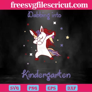 Dabbing Into Kindergarten, 100Th Days, Back To School Invert