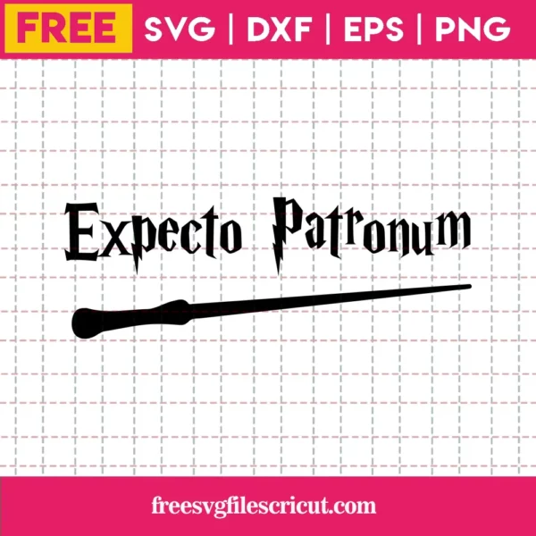 Expecto Patronum Svg Free, Harry Potter Svg, Hogwarts Svg, Instant Download