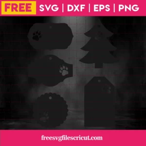 Free Christmas Labels Svg Invert
