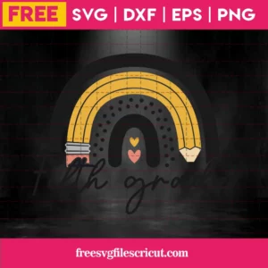 Free Fifth Grade Rainbow Svg Invert