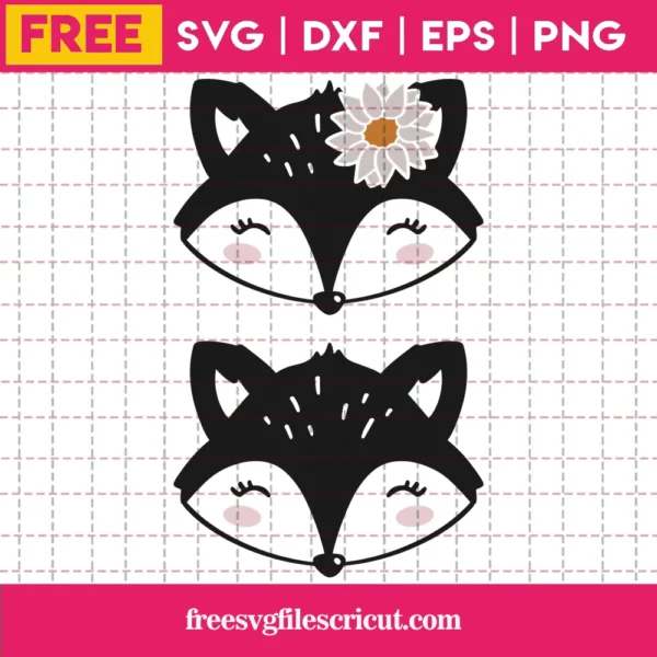 Free Fox Faces Svg