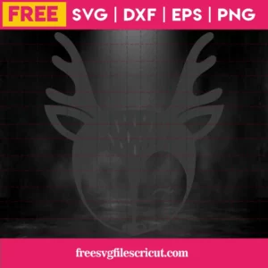 Free Reindeer Face Svg Invert