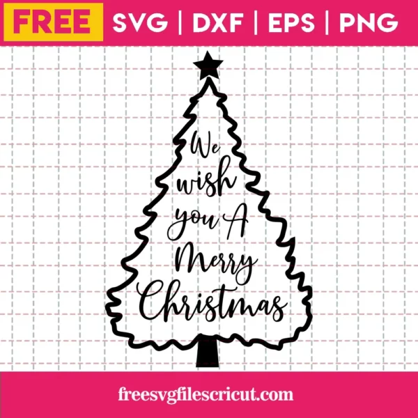 Free Svg Christmas Tree, Svg Cut Files For Cricut, Christmas Svg, Digital Download