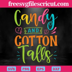 Candy And Cotton Tails On Easter, Easter Day Invert