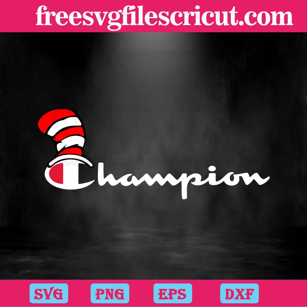 Champion Dr Seuss Hat Multi Layered Files SVG
