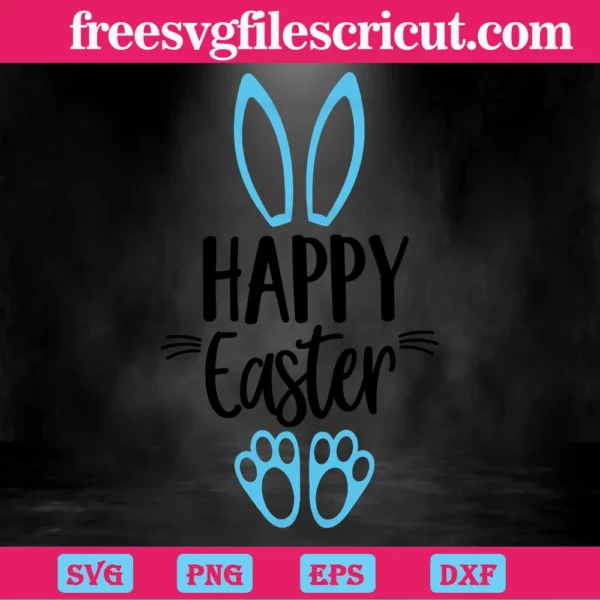 Happy Easter, Cute Easter Bunny, Kids Easter, Funny Bunny Invert