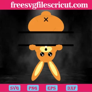 Happy Easter Day Bunny Name Board Invert