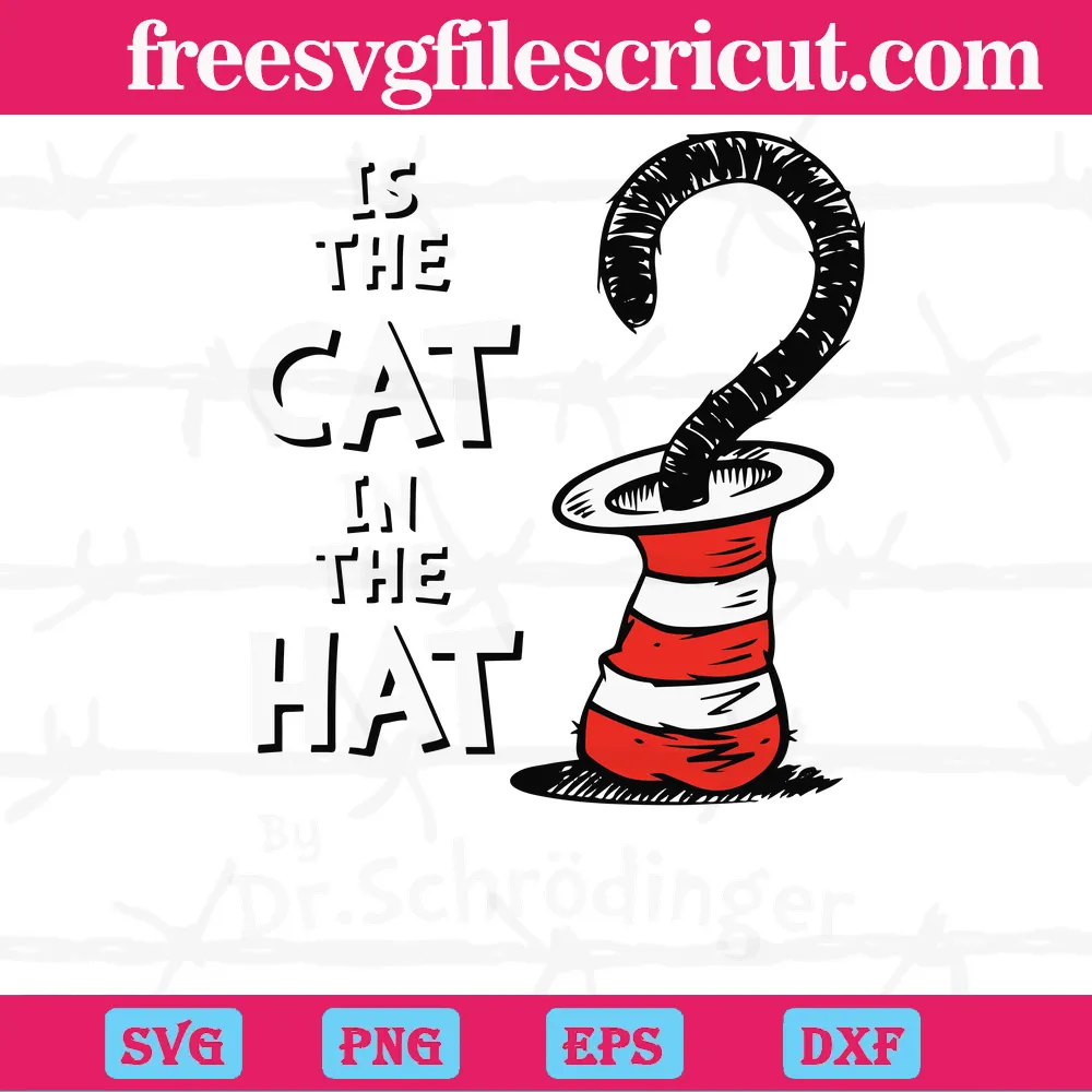 Dr Seuss Cat In The Hat Free SVG Files For Commercial Use