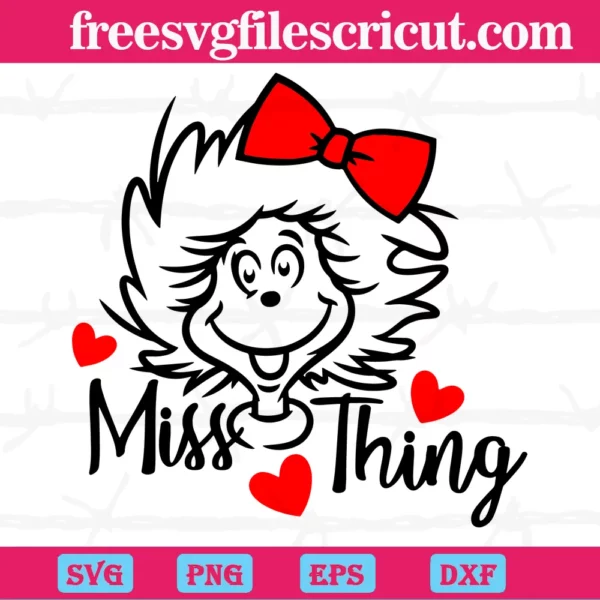 Miss Thing, Thing One Dr Seuss, Thing 1 Thing 2, Dr Seuss Clipart