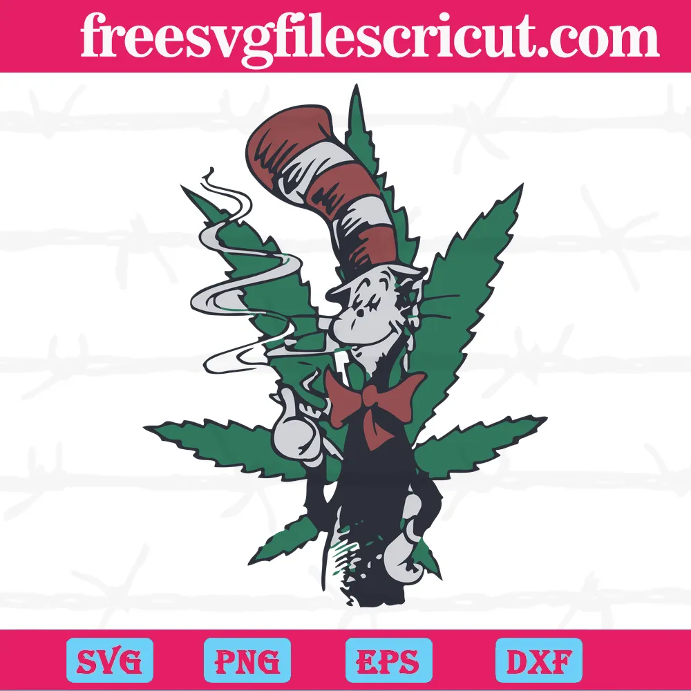Smoke Weed Dr. Seuss SVG, PNG, EPS, DXF