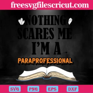 Halloween Paraprofessional Nothing Scares Me, Funny Halloween Invert