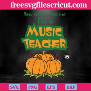 Halloween School Music Teacher Pumpkin Invert