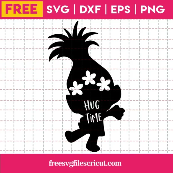 Poppy Svg Free, Trolls Svg, Disney Svg, Digital Download, Silhouette Cameo