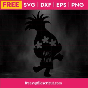 Poppy Svg Free, Trolls Svg, Disney Svg, Digital Download, Silhouette Cameo Invert