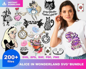 200+ Alice In Wonderland svg