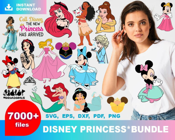 7000+ Disney Princess svg Bundle