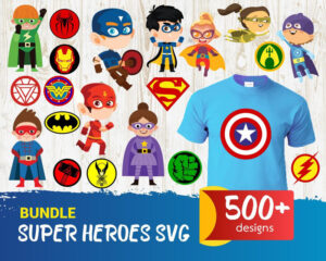 500+ Bundle Super Heroes Svg