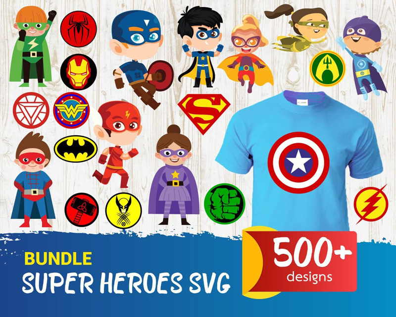 Bundle Superheroes SVG Clipart Superhero logo Superheroes