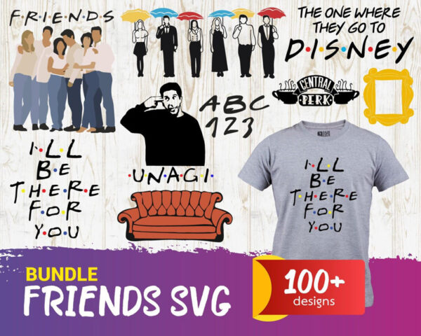 100+ Bundle Friends Svg