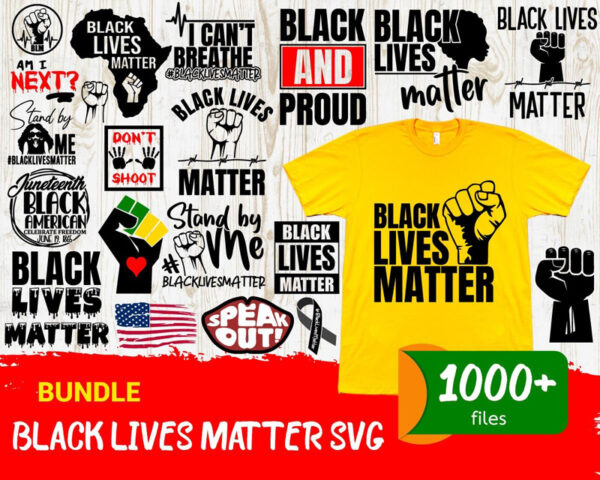 1000 Black Lives Matter SVG